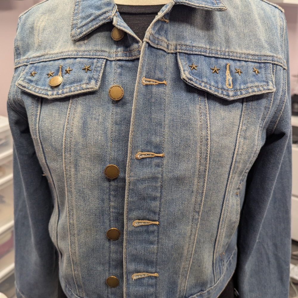 Star-Studded Denim Jacket